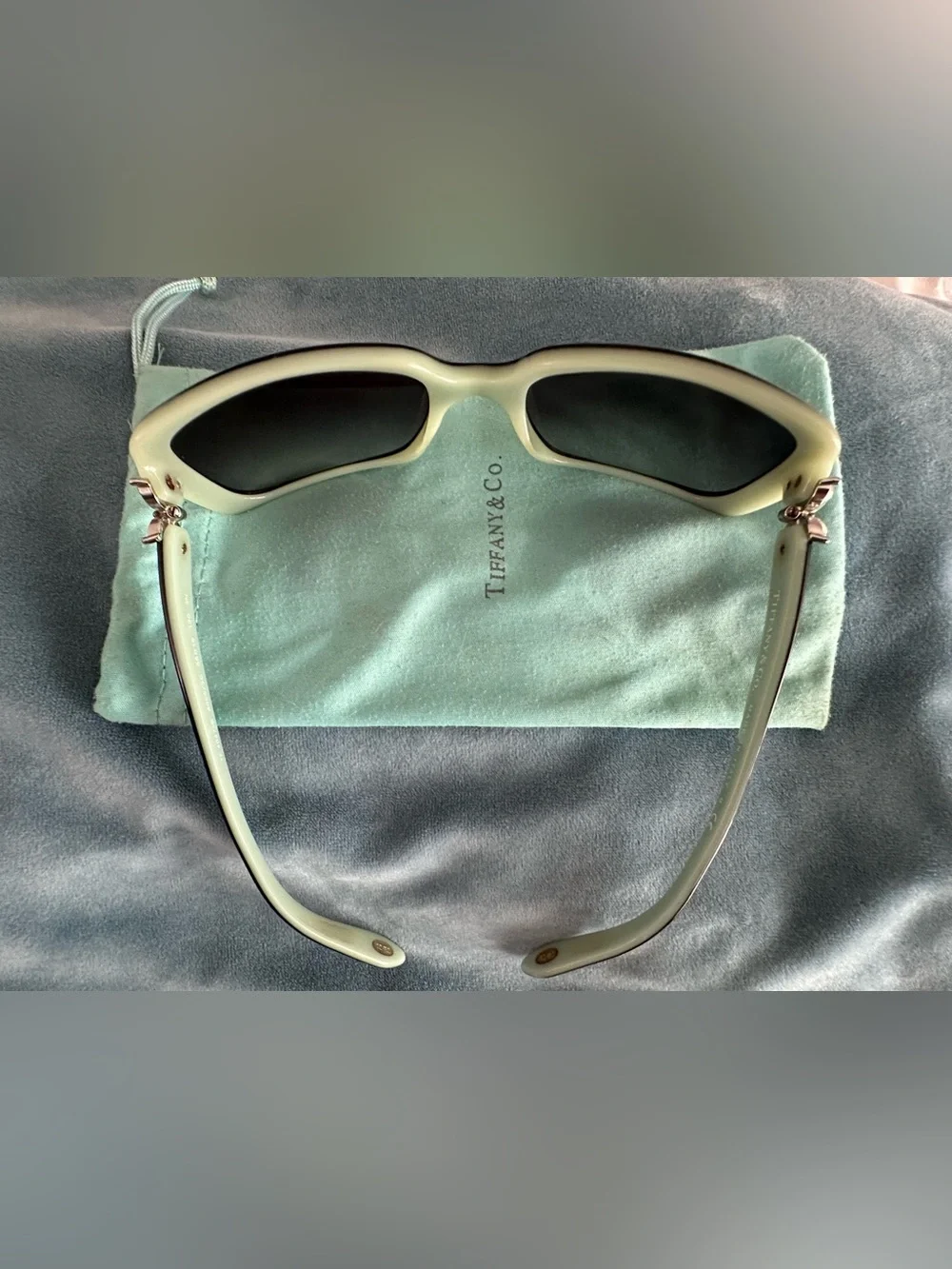 Tiffany & Co. Women's Sunglasses Black on tiffany blue/grey Tf4047b model - Picture 3 of 10